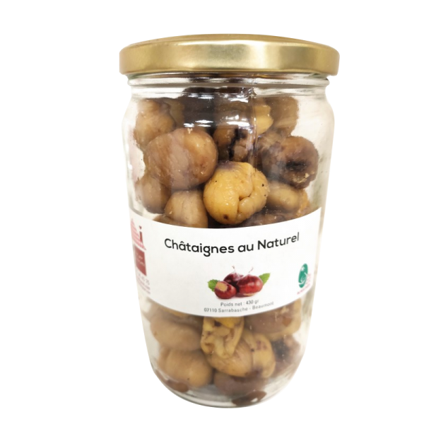 Marrons au naturel - Artisanal - 430 g  - 1