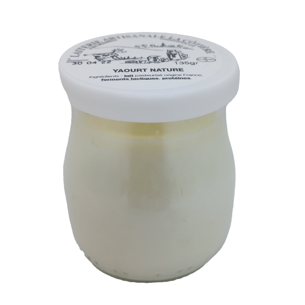 Yaourt entier nature au lait de vache La Côtière