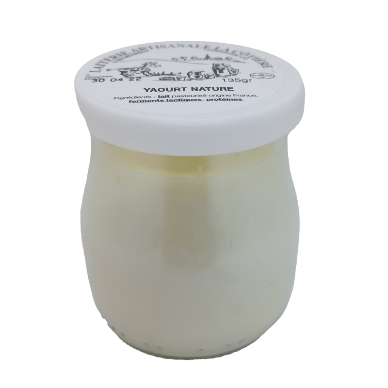 Yaourt entier nature au lait de vache La Côtière